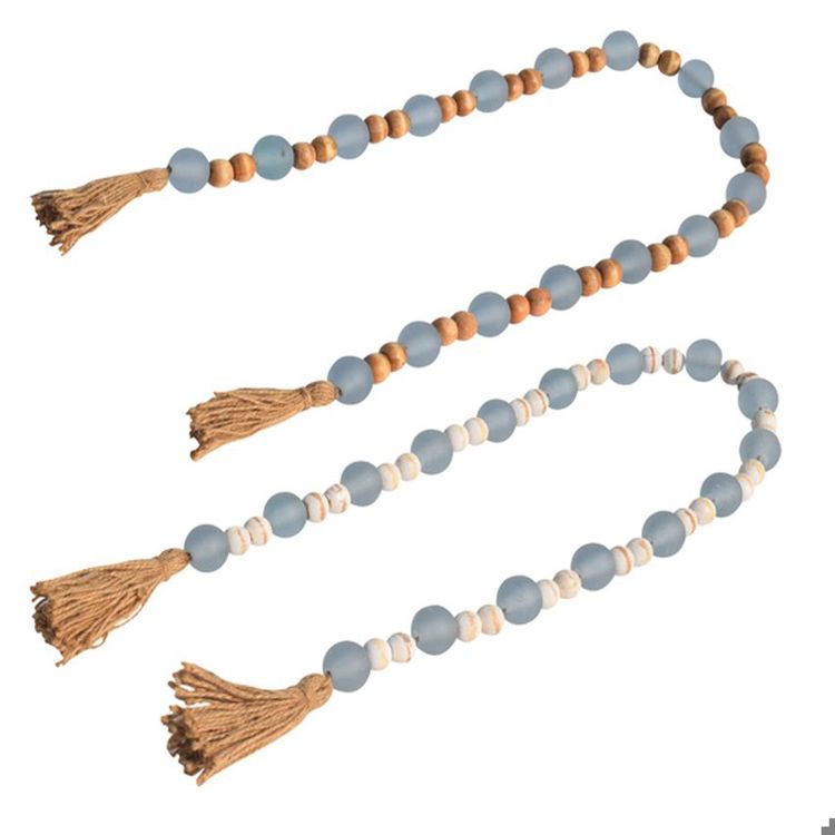 Glass & Wooden Beads Garland, 2 Ast. | Ivystone