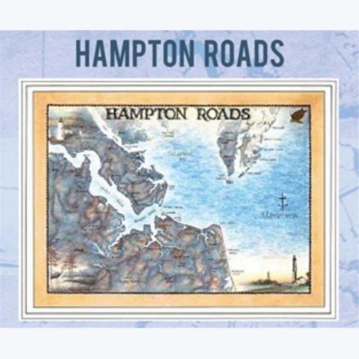 Wood Hampton Roads Wall Plaque by The Waterways Collection of Artistic ...